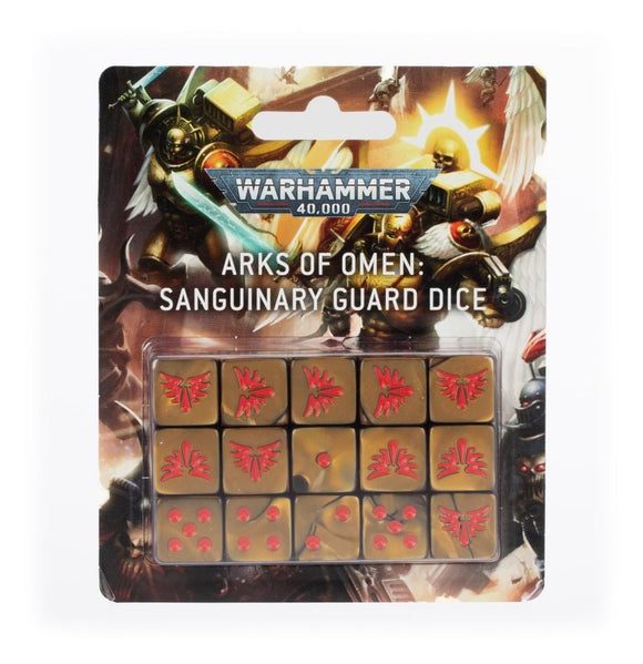 Warhammer 40K: Arks of Omen - Sanguinary Guard Dice Set