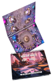 Two spiral-bound books with fantasy-themed covers on a white background