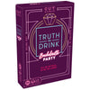 Purple box of 'Truth or Drink Bachelorette Party' game by Cut Games on a white background