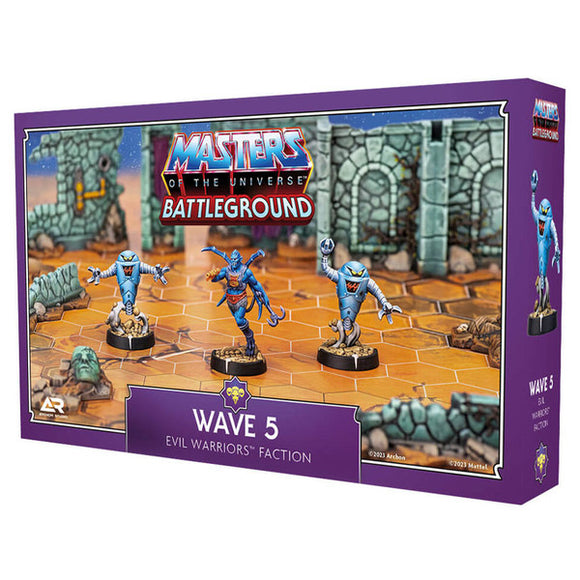 Masters of the Universe Battleground game box with miniatures on a white background