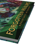 Book titled 'Forgotten Realms: Adventures in Faerén' with colorful cover design.