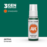 AK Interactive Acrylic Paint: 3Gen Acrylics - Emerald - Standard