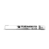 White marker with 'Playmarkers' branding on a white background