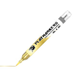 Gold marker with 'Playmarkers' branding on a white background