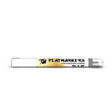 Playmarkers pen with gold and black design on a white background