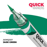 Jade green marker with 'Quick Markers' branding on a white background