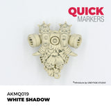 Decorative mask with intricate designs on a white background, featuring the brand 'Quick Markers'.