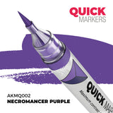 Quick Markers Necromancer Purple marker with a purple color swatch on a white background