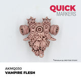 Decorative mask with intricate designs on a white background, featuring the brand 'Quick Markers'.