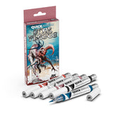 Box of Quick Markers with 'Star Plague' design and markers displayed in front.