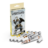 Pack of Quick Markers for miniatures with a box featuring a warrior illustration on a white background