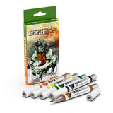 Quick Markers Goblins marker set packaging with markers displayed in front
