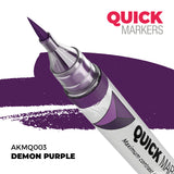 Quick Markers demon purple marker with a white background