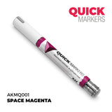Quick Markers marker pen with pink accents on a white background