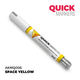 Quick Markers marker pen with yellow cap on a white background