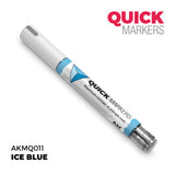 Ice blue marker pen with 'Quick Markers' branding on a white background
