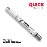 White marker pen with 'Quick Markers' branding on a white background