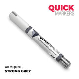 Quick Markers marker pen in strong grey on a white background