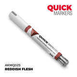 Quick Markers pen with reddish flesh color on a white background