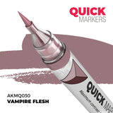 Quick Markers marker with 'Vampire Flesh' color on a white background