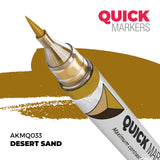 Quick Markers desert sand marker with a brown color swatch on a white background