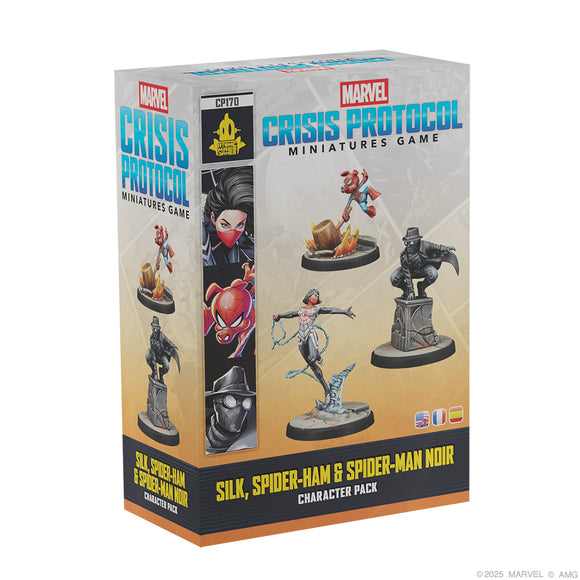 Marvel Crisis Protocol miniatures game character pack box with figures on a white background