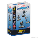 Marvel Crisis Protocol miniatures game box with figures on a white background