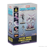 Marvel Crisis Protocol miniatures game character pack box with figures on a white background