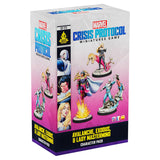 Marvel Crisis Protocol miniatures game character pack box with superhero figures on a white background
