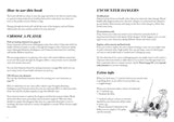 Pages from a book on using a character for encounters with dangers, featuring text and illustrations.