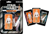 Star Wars Luke Skywalker playing cards packaging with cards displayed