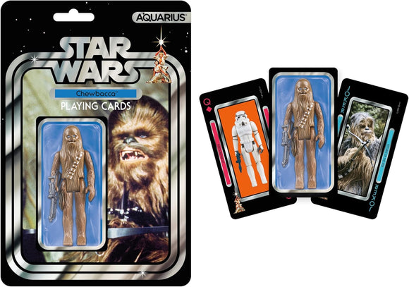 Star Wars Chewbacca playing cards with packaging