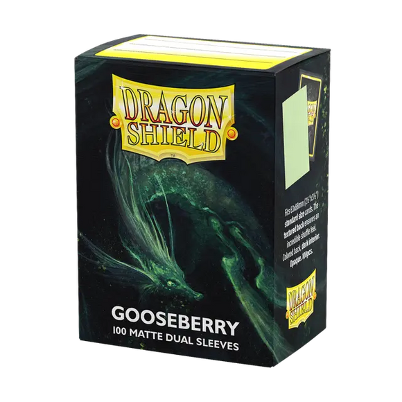 Dragon Shield Gooseberry card sleeves packaging on a white background