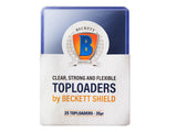 Beckett Shield toploaders packaging on a white background