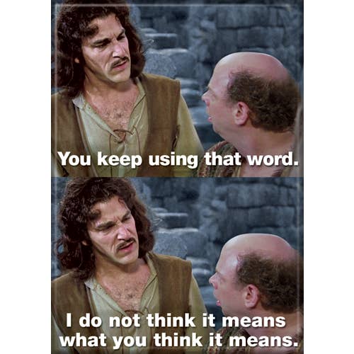 Princess Bride: What You Think It Means Magnet - 2.5