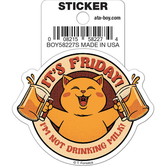 Tobe Fonseca: I'm Not Drinking Milk Tonight Cat Die Cut 3