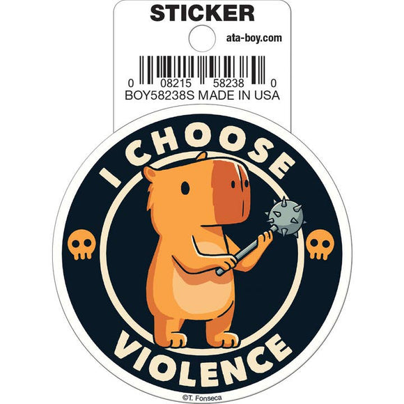 Tobe Fonseca: I Choose Violence Cappybara Die Cut 3