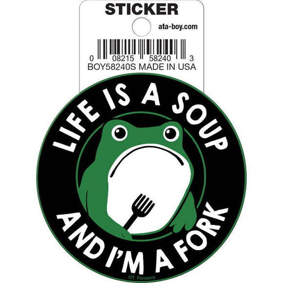 Tobe Fonseca: Life is a Soup and I'm a Fork Frog Die Cut 3