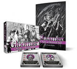 Gloomier board game packaging with illustrations and text on a white background