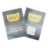 Two Dragon Shield card sleeves for board games on a white background