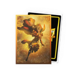 Card with a fantasy character design on a white background