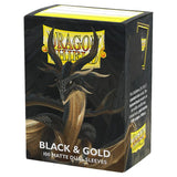 Dragon Shield Card Sleeves: Matte Dual Sleeves - Black & Gold