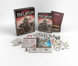 Gates of Niflheim board game components on a white background