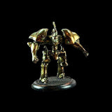 Bronze figurine on a black background