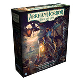 Arkham Horror The Card Game box with dark, atmospheric design