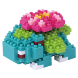 Colorful toy building block set on a white background
