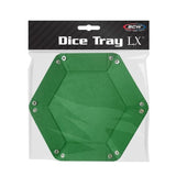 Green dice tray with BCW branding on packaging