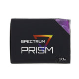 Spectrum Prism packaging with a black background