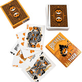 Bicycle Tiger playing cards with deck, box, and card spreads on a white background