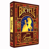 Bicycle Beauty and the Beast playing card box on a white background